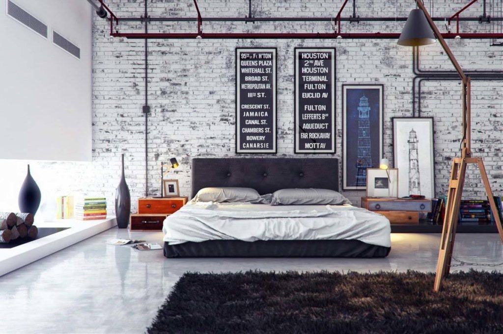 industrial style bedrooms