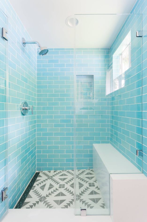 turquoise bathroom