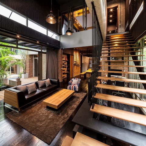 Inspiring houses located in Bangkok_living room