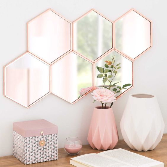 15 1 Cool Rose Gold Home Decor Accessories Loftspiration - Rose Gold Wall Decor Ideas