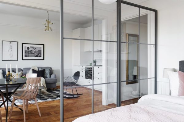 Today's inspiration: how to design a small apartment of 38 m2 ...