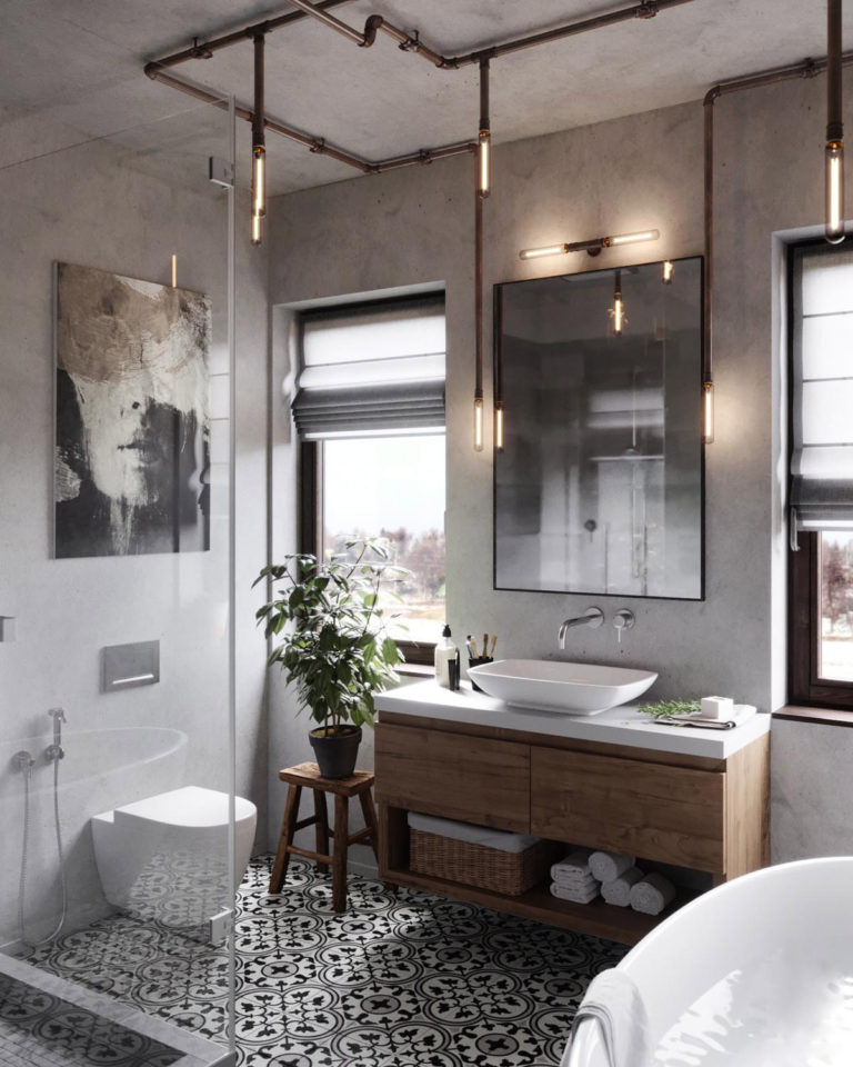 Awesome Industrial Style Bathroom Ideas For You Loftspiration