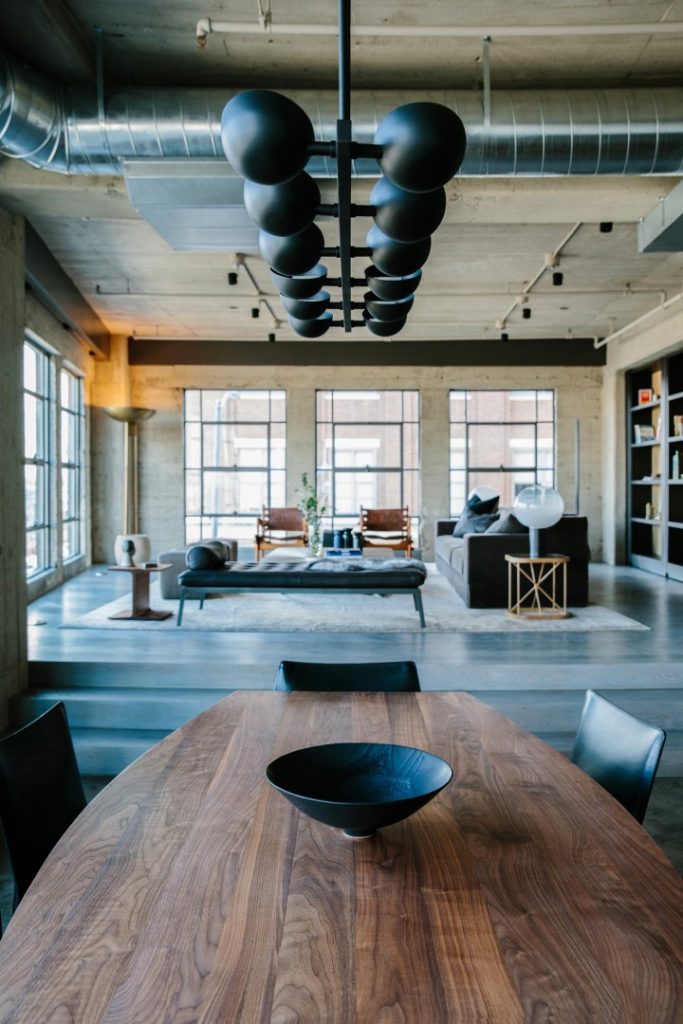 An extravagant industrial loft apartment of 186 square meters from Los