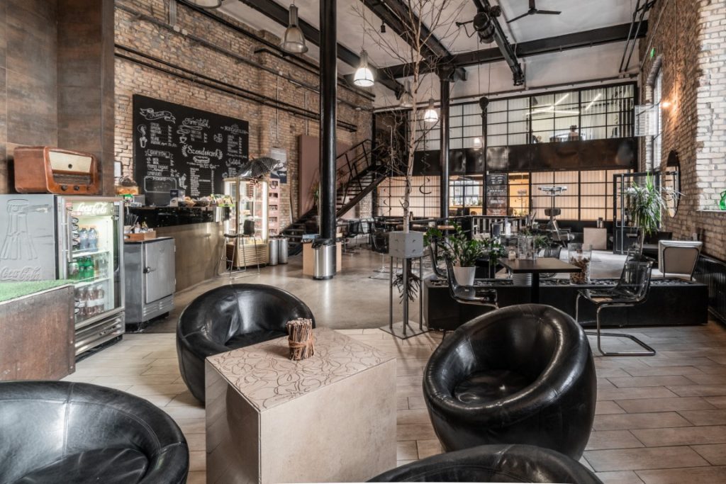 industrial style bistro