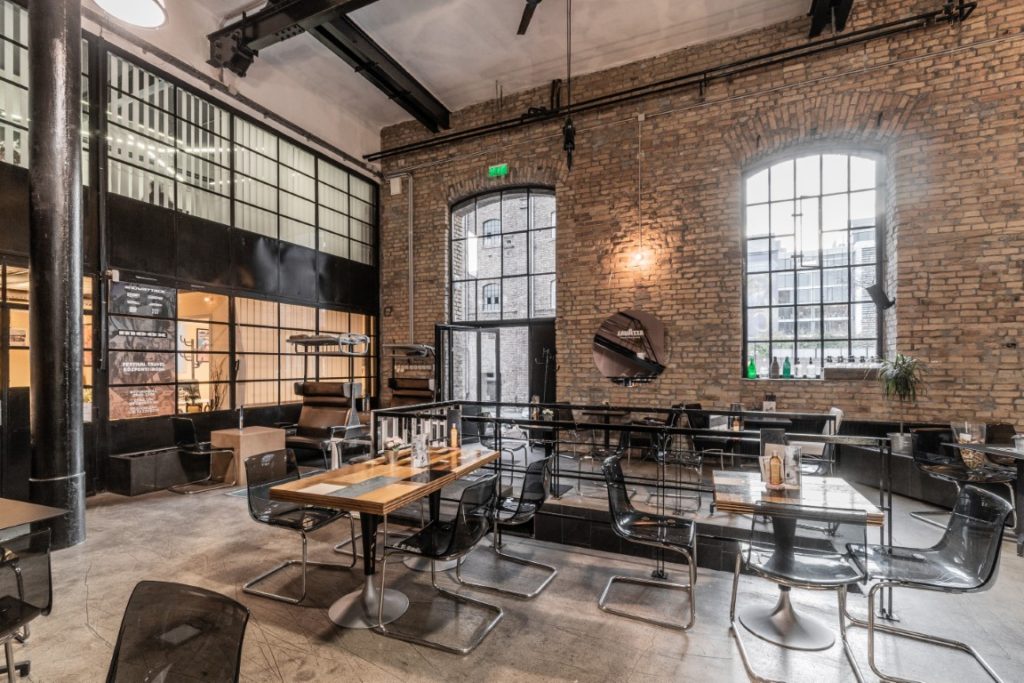 industrial style bistro